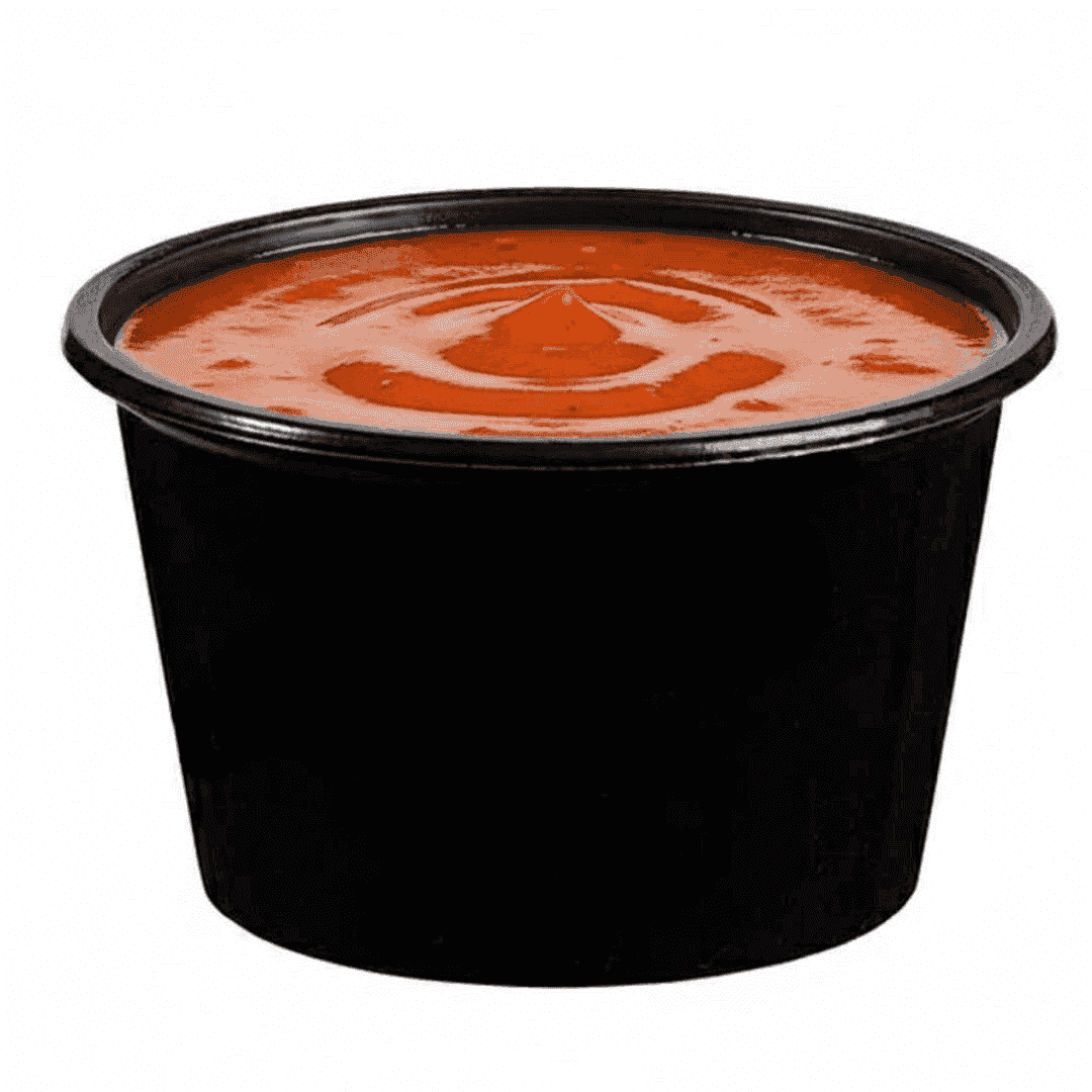 პლასტმასის სოუსის კონტეინერი 80cc შავი - 3