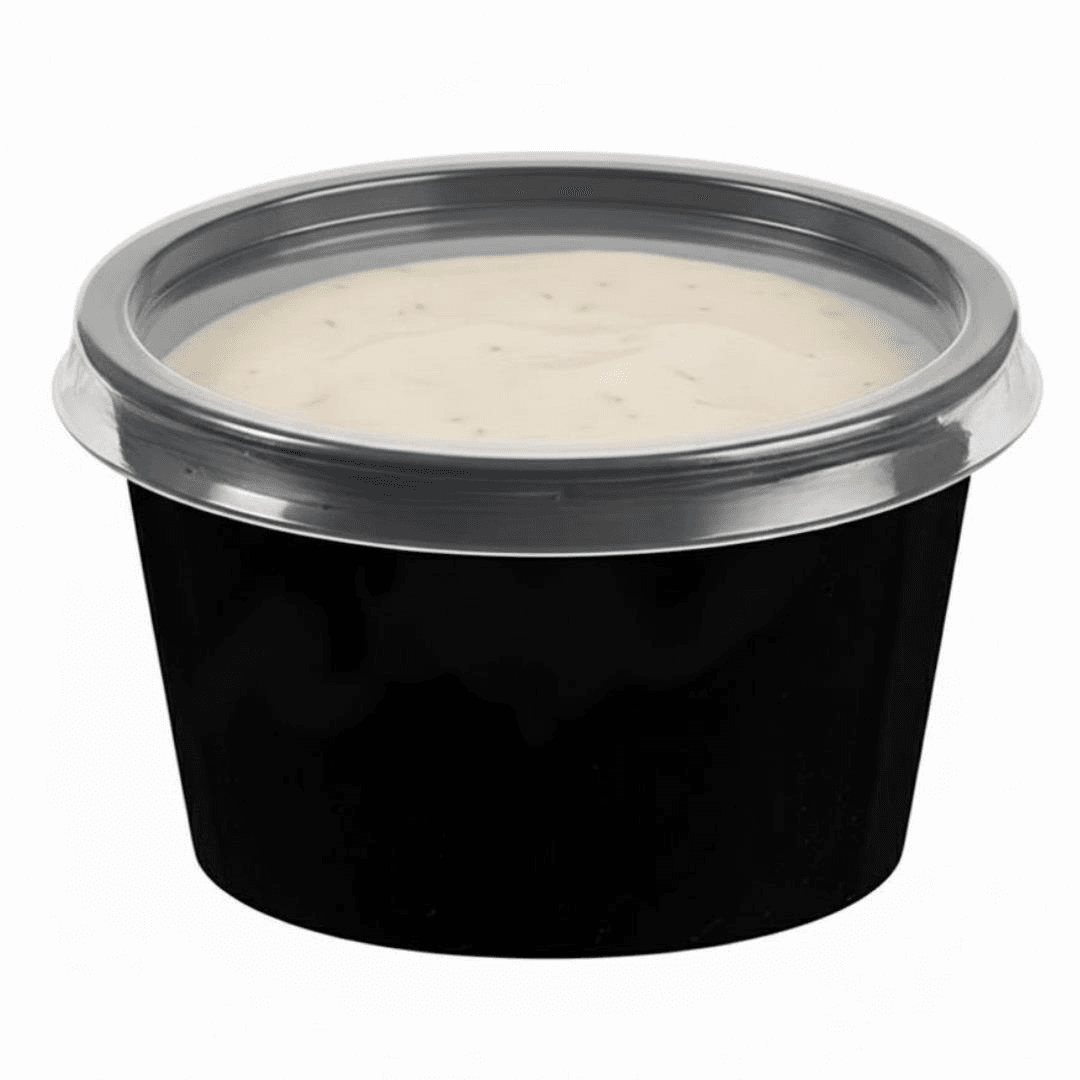 პლასტმასის სოუსის კონტეინერი 80cc შავი - 4