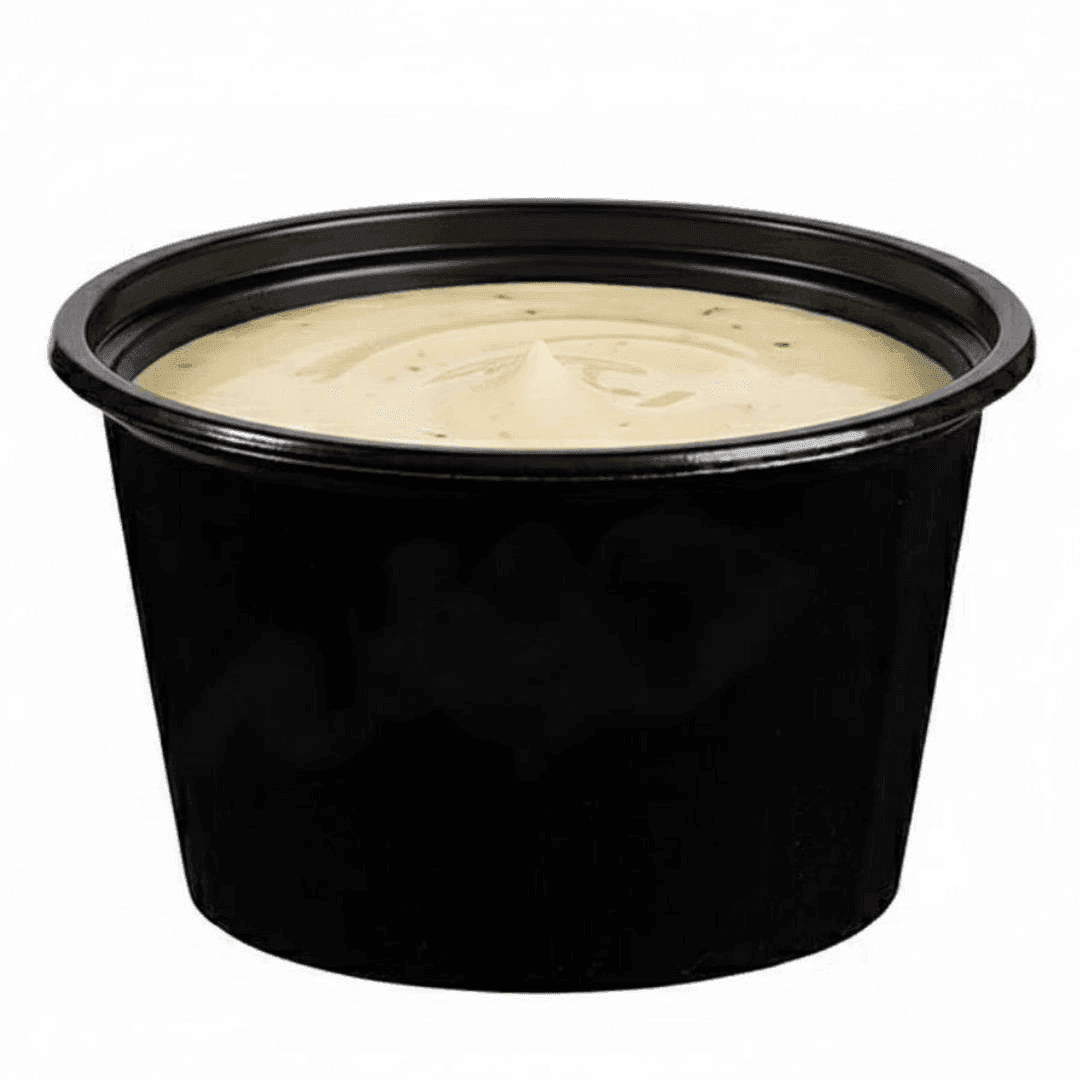 პლასტმასის სოუსის კონტეინერი 100cc შავი - 2