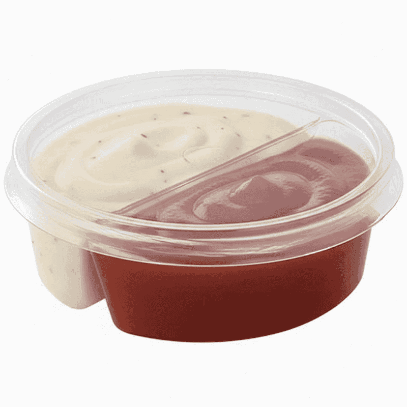 პლასტმასის სოუსის კონტეინერის სახურავი 50cc 80cc და 100cc - 4