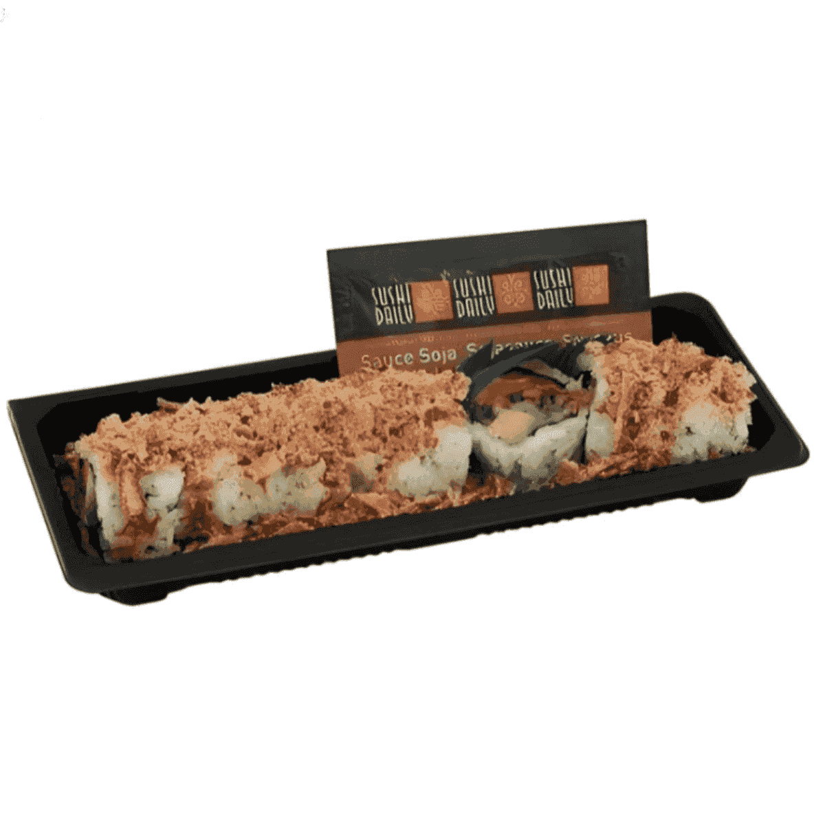 სუშის კონტეინერის პლასტიკური სერვირების ნაკრები საშუალო 9x21 სმ - 2