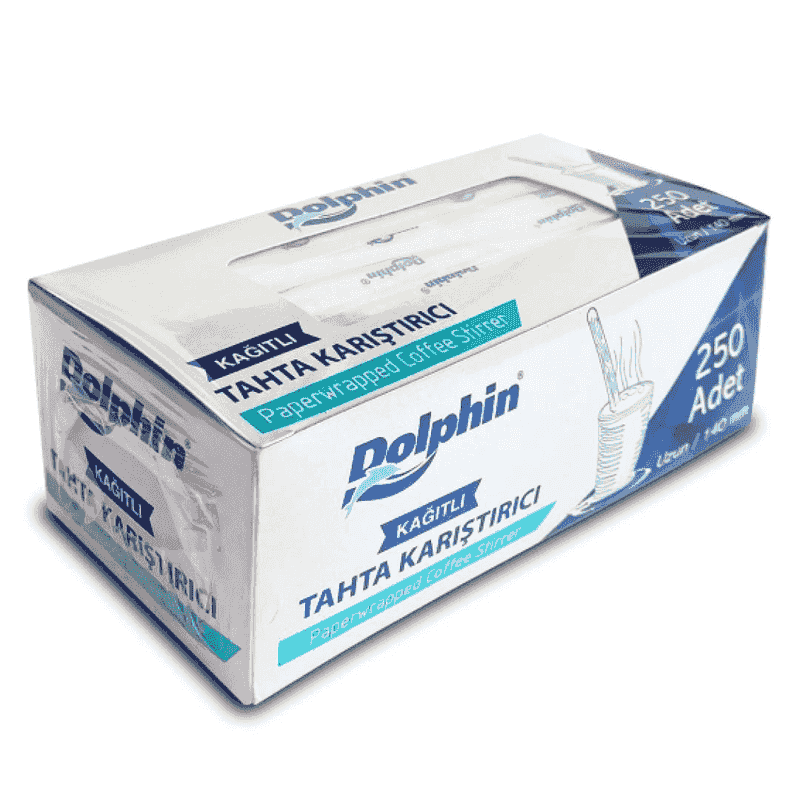 ხის შემრევი 14სმ ქაღალდით 250 ცალი