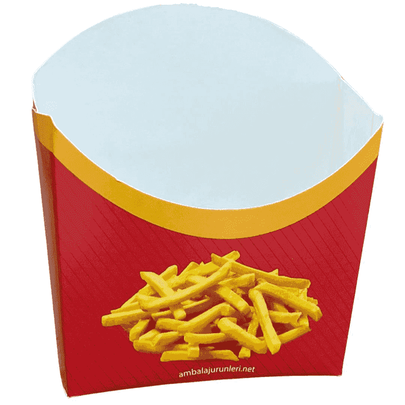 ჩიფსების ყუთი საშუალო ზომის წითელი