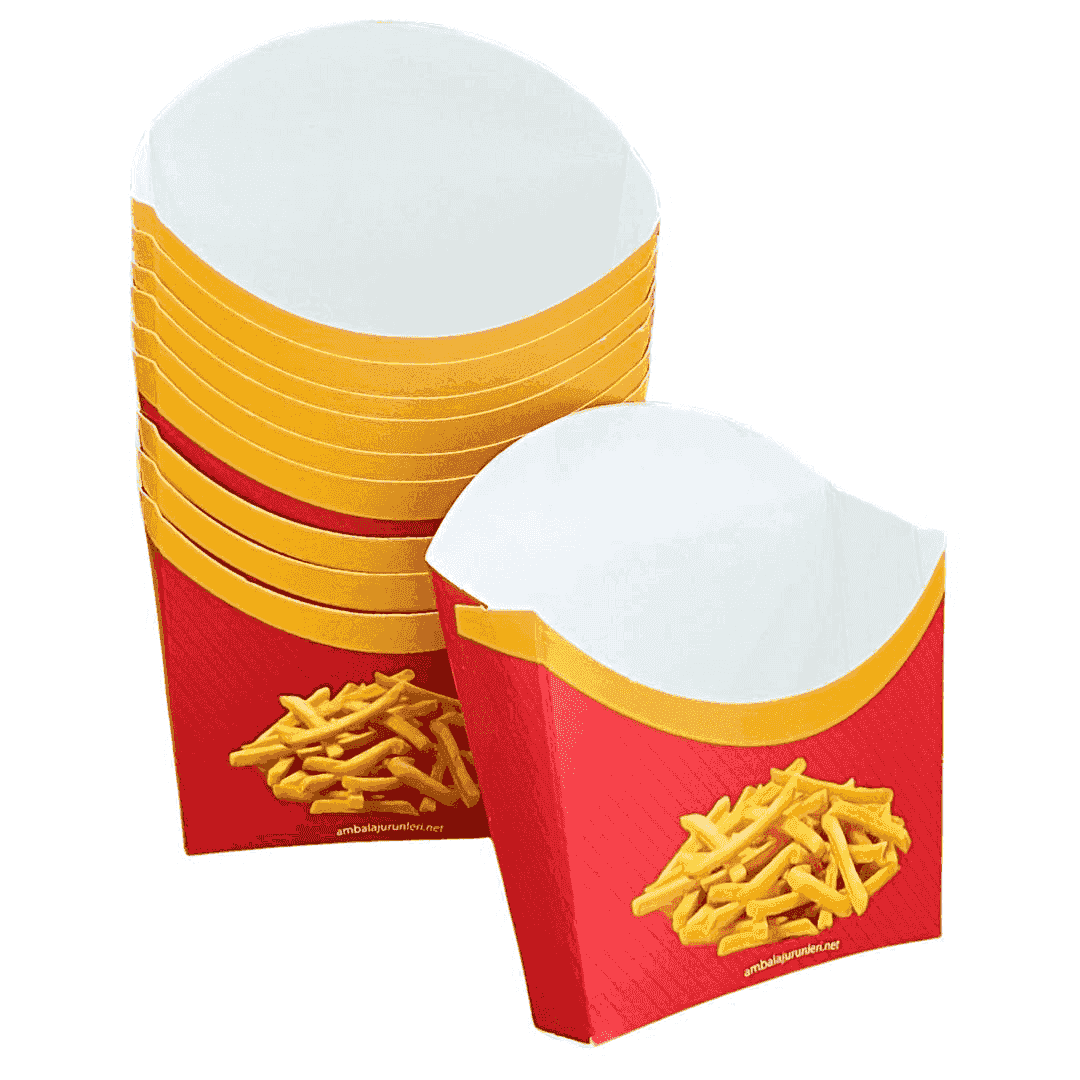 ჩიფსების ყუთი საშუალო ზომის წითელი - 2