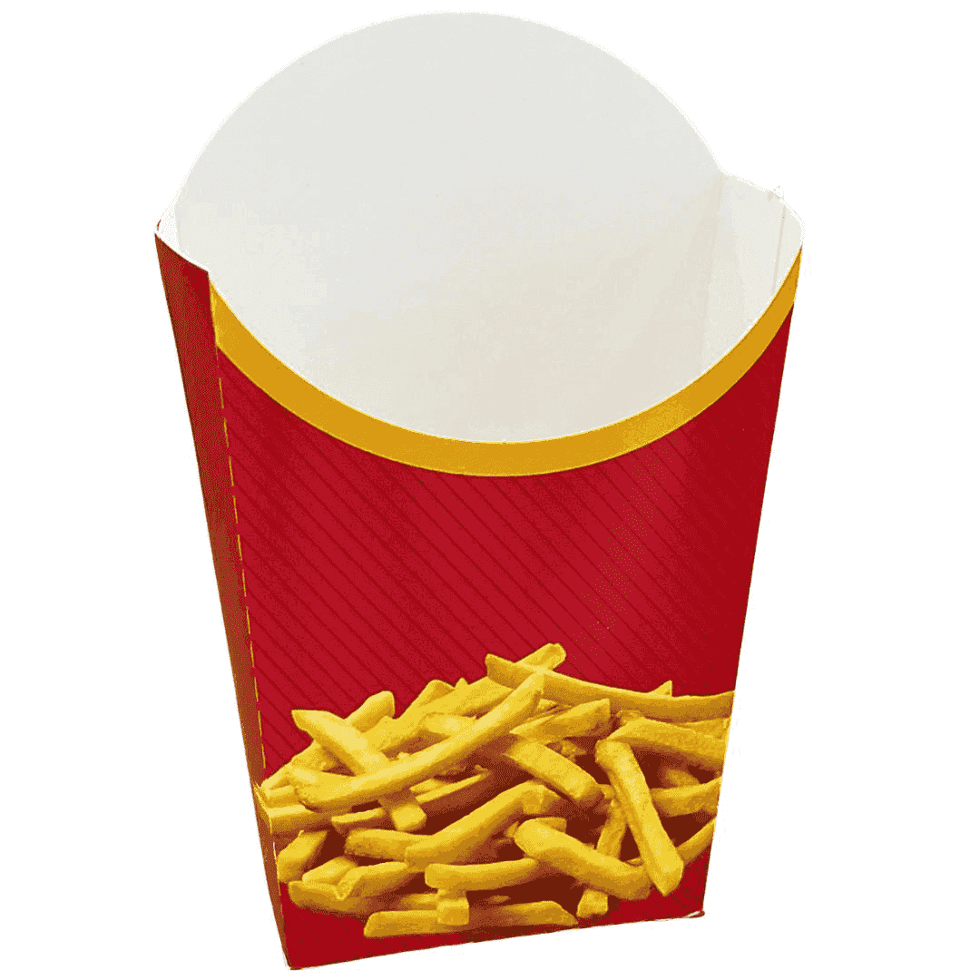 კარტოფილი ფრის ყუთი კონუსური დიდი ზომის - 2