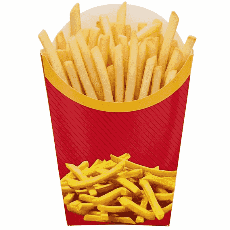 კარტოფილი ფრის ყუთი კონუსური დიდი ზომის - 4