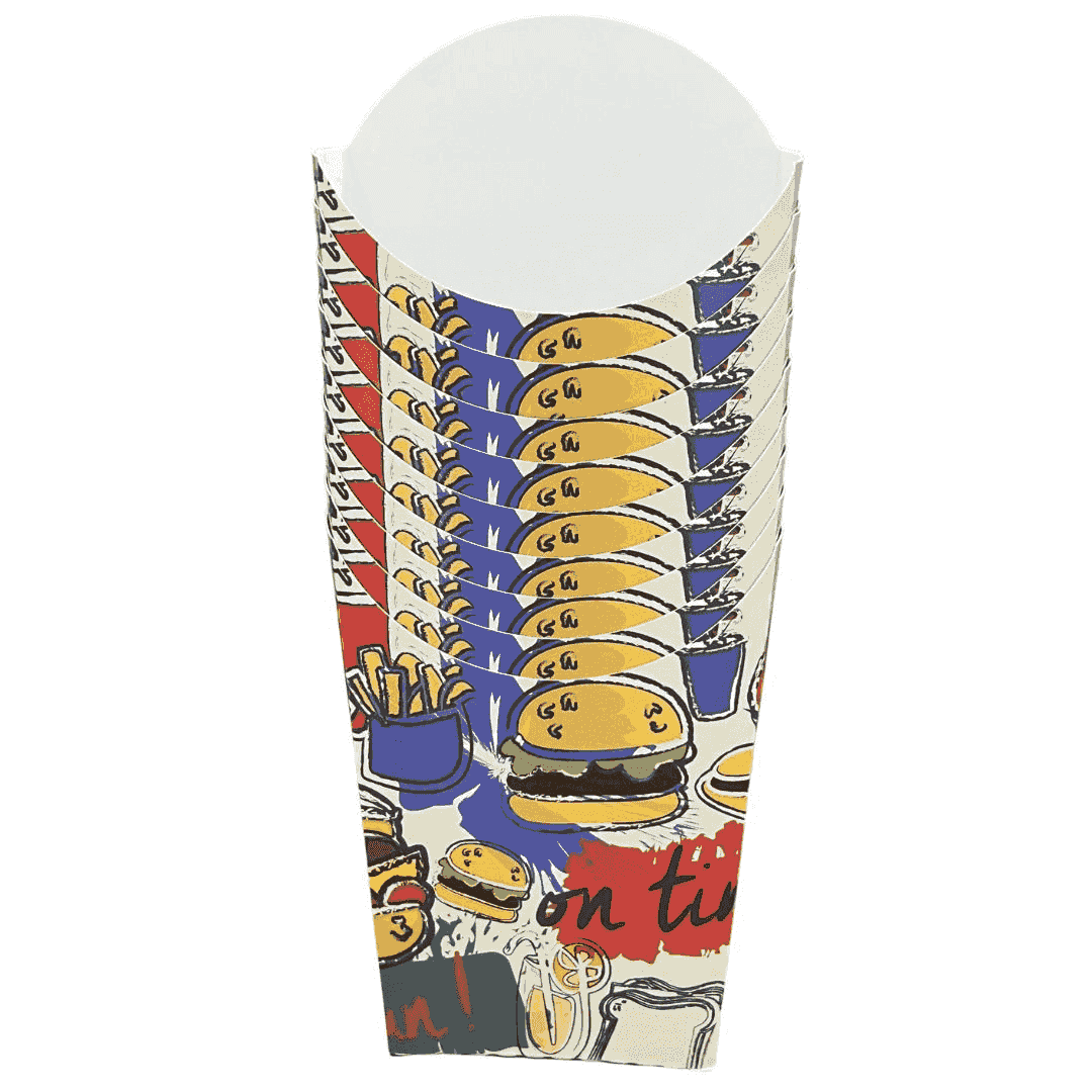 კონუსური კარტოფილის ყუთი დიდი - 3