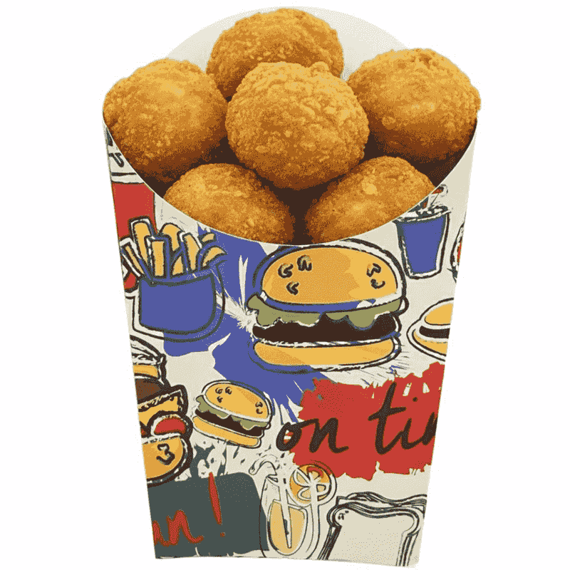 კონუსური კარტოფილის ყუთი დიდი - 5