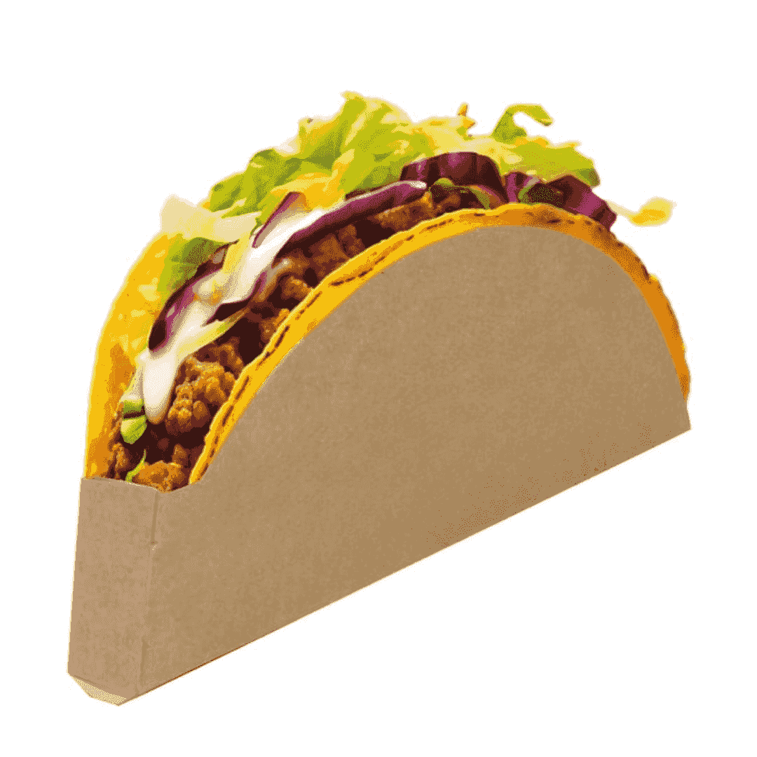 Taco Holder Kraft Cardboard - 3