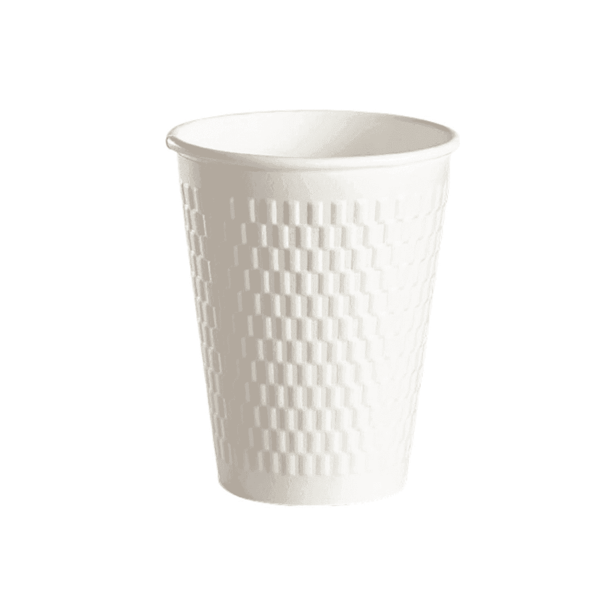 ქაღალდის ჭიქა 8 Oz ორმაგი რელიეფური