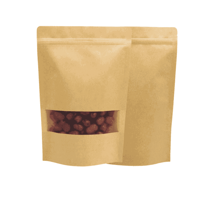 Doypack Ziplock ჩანთა 18x29 სმ