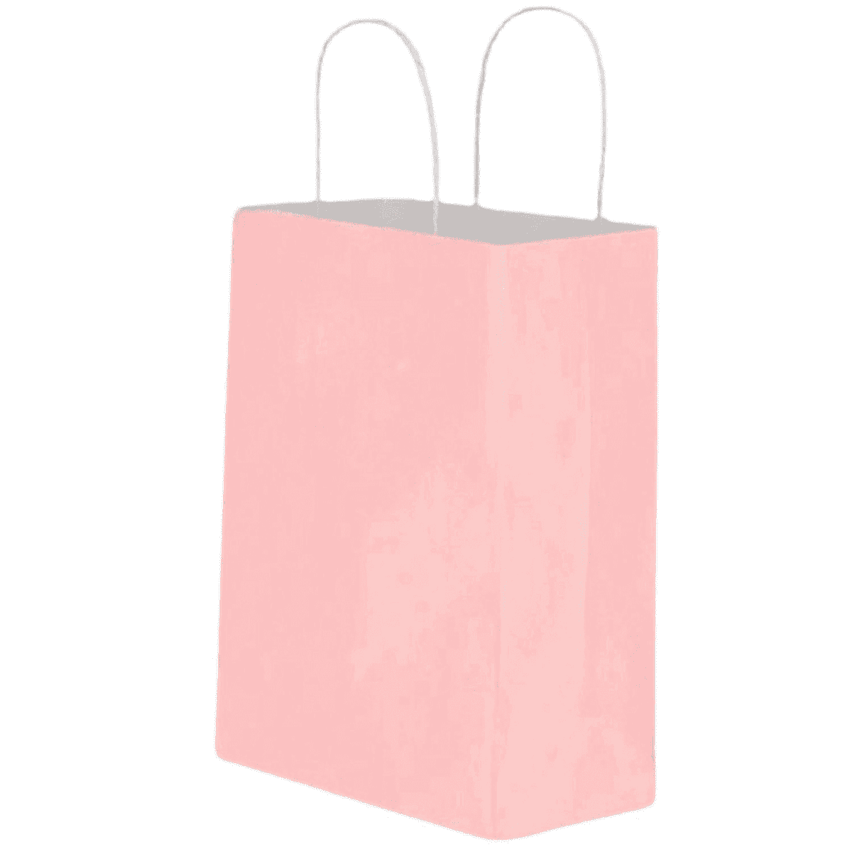 ღია ვარდისფერი ქაღალდის ჩანთა გრეხილი სახელურით 32x40x12 სმ - 2