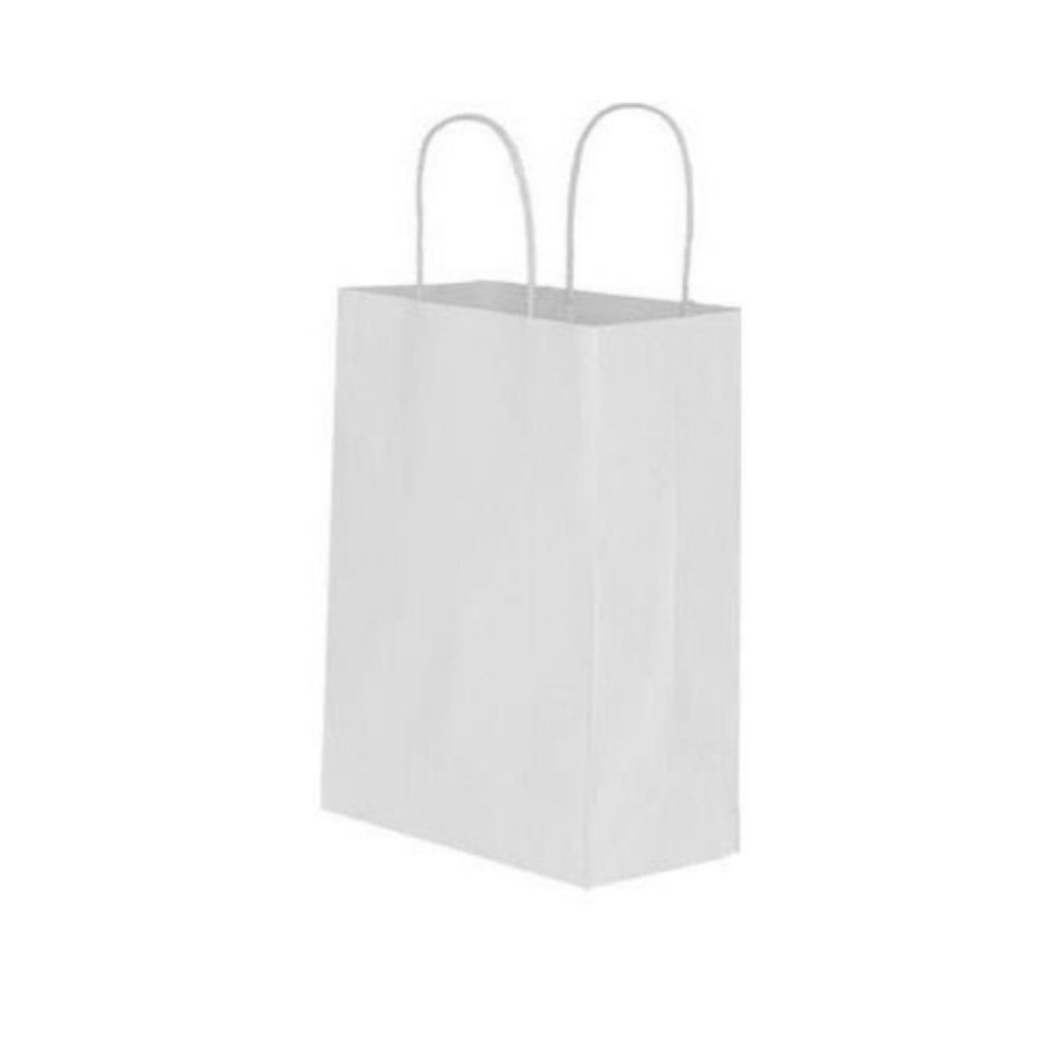 თეთრი კრაფტის ქაღალდის ჩანთა 18x24x8 სმ - 2