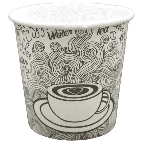 4 oz ქაღალდის ჭიქები 100 ც