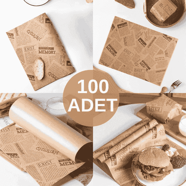 100 ცალი თვითნაკეთი ზეთის ქაღალდი