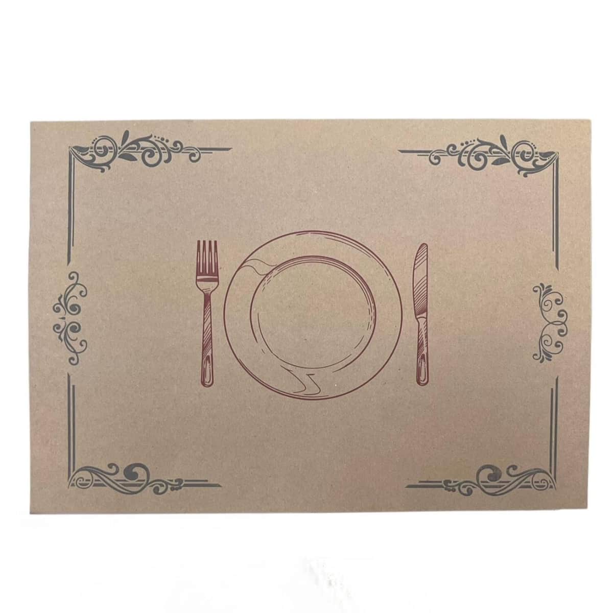 ამერიკული პლასმატი კრაფტი 32x40სმ 100 ცალი