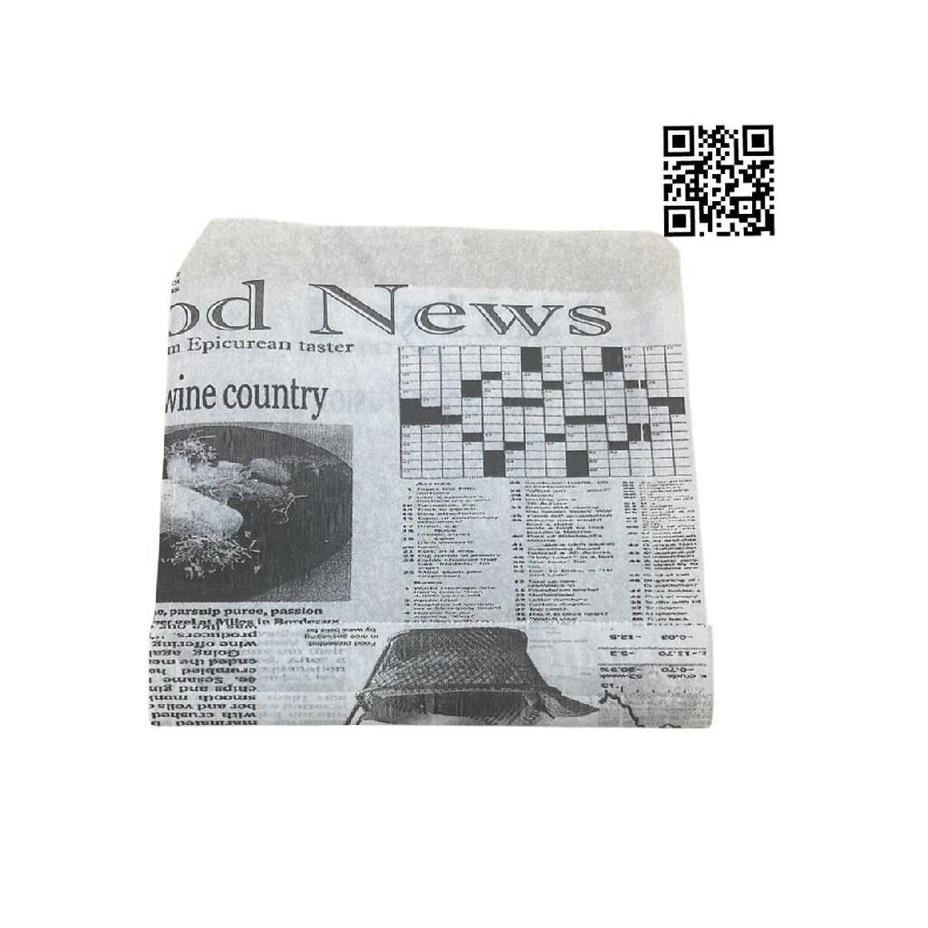 ცხიმიანი ჰამბურგერის ქაღალდის ჩანთა 13x13,5სმ 1000 ცალი