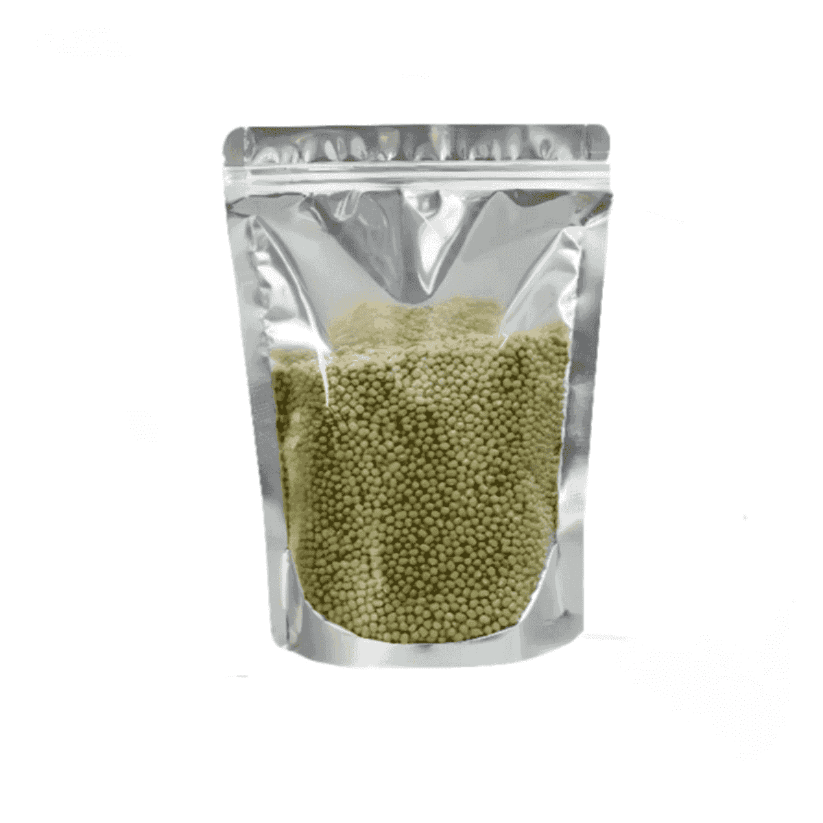 Doypack მეტალიზებული ფანჯარა საკეტით 13x22,5x7 სმ