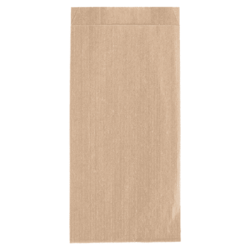 შამუა კრაფტის ქაღალდის ჩანთა ზოლიანი 250გრ 12x27x6სმ