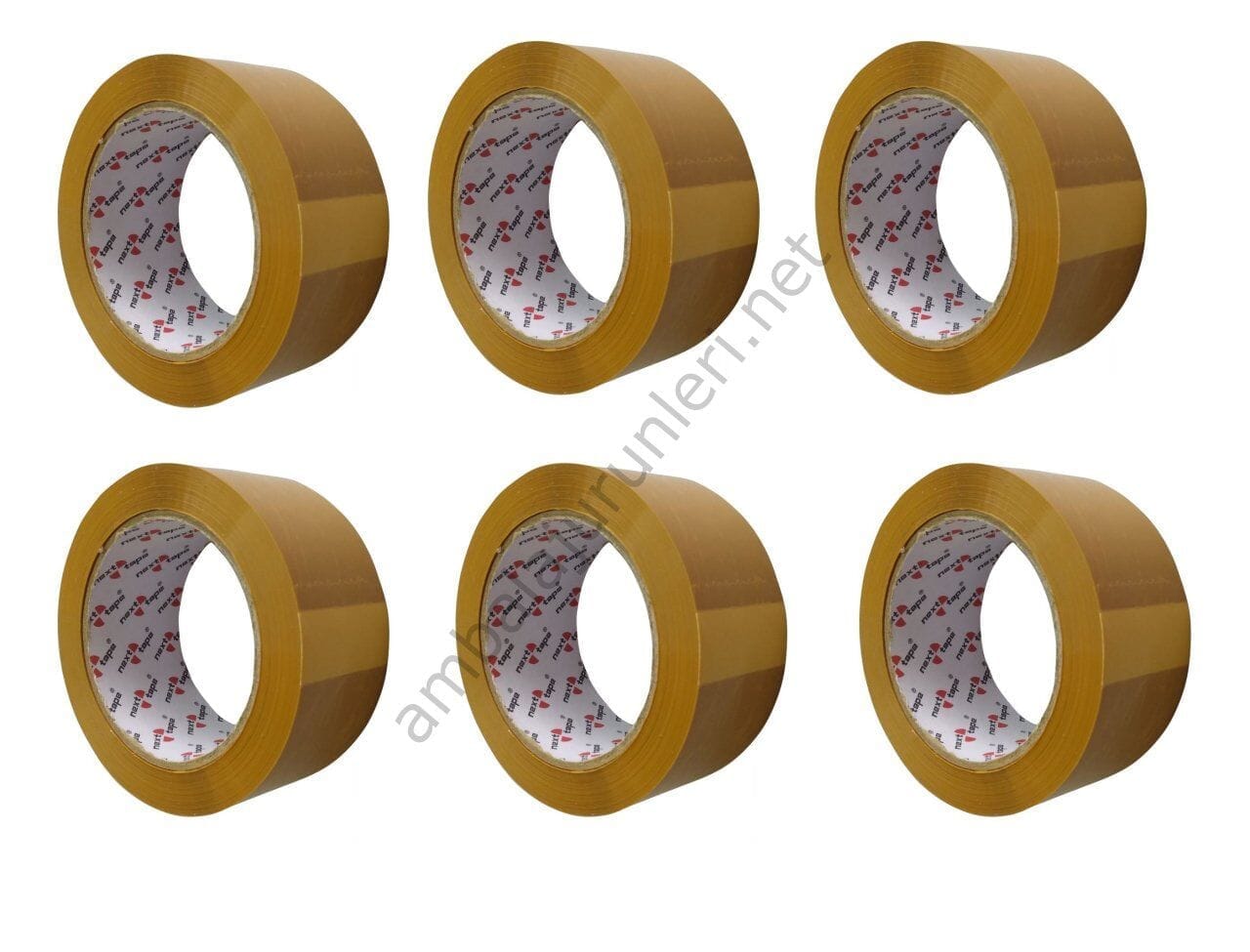 ყავისფერი ლენტი 45 მმ x 100 მტ (შეფუთვა 6 ცალი) - 2